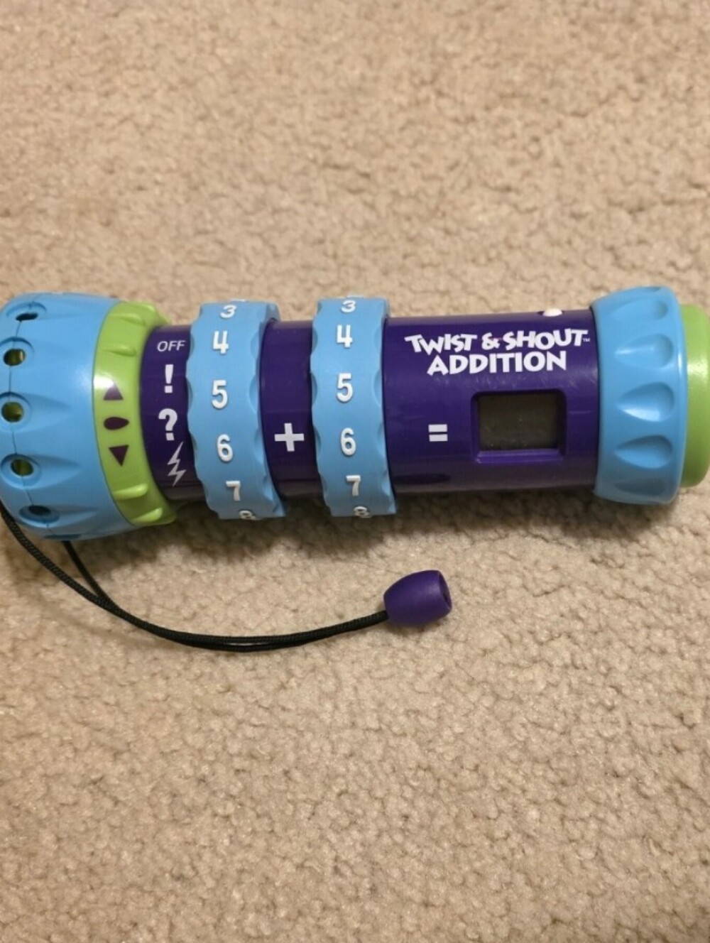 Vintage LeapFrog Twist & Shout Addition handheld math learning toy. WORKS!